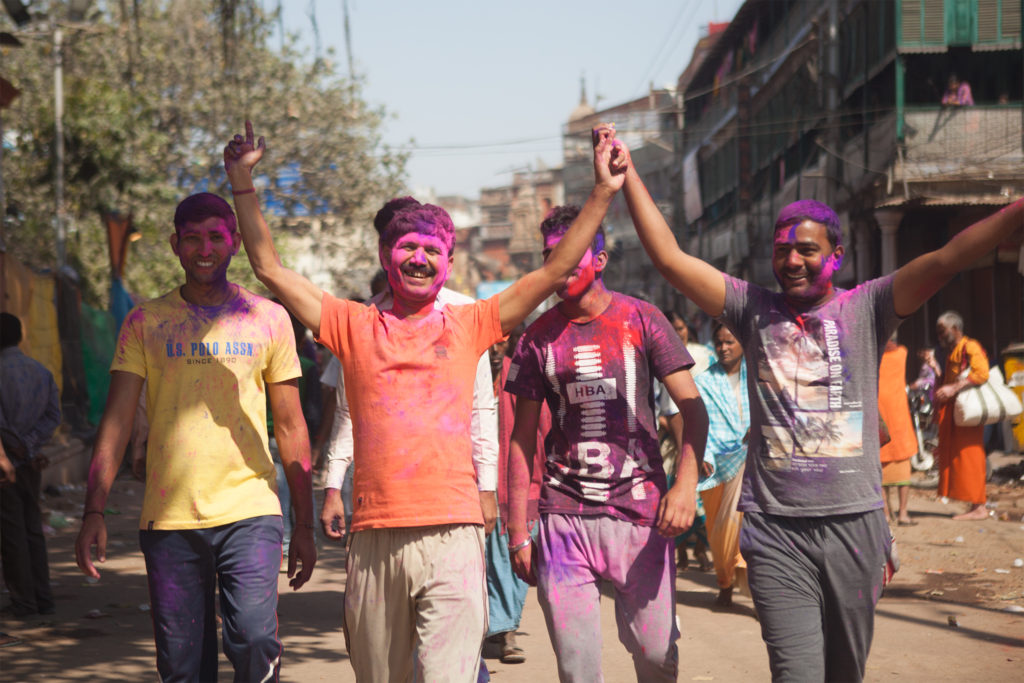 Holi festival women